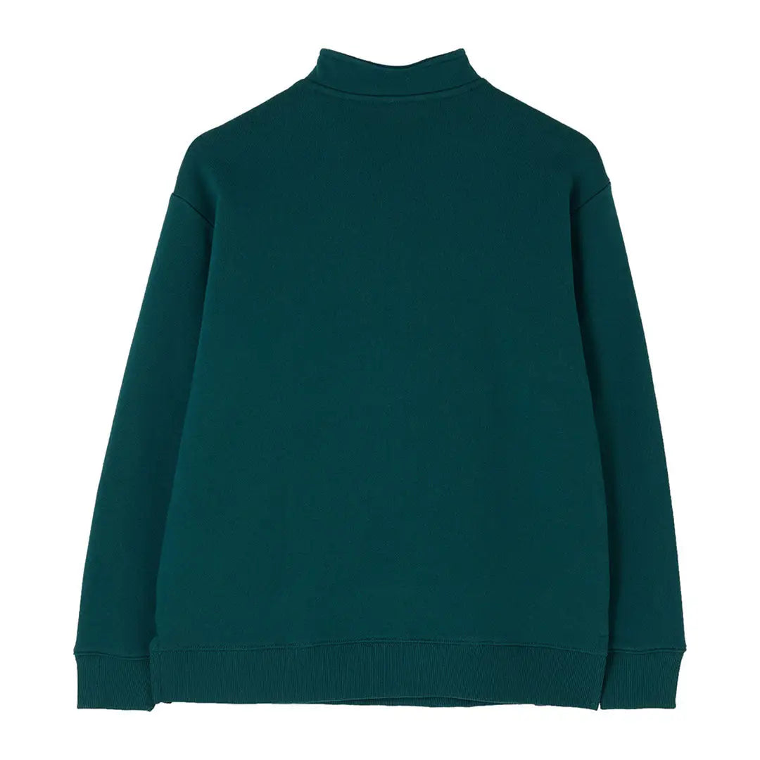 Dark teal Lighthouse Ladies Coral Jersey sweatshirt with mock neck for women