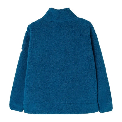 Lighthouse Ladies Coast Fleece teal blue half-zip pullover with high neck and ribbed cuffs