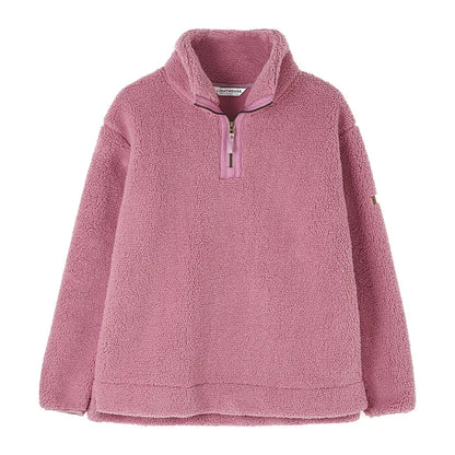 Cozy pink Lighthouse Ladies Half-Zip Coast Fleece pullover for chilly days