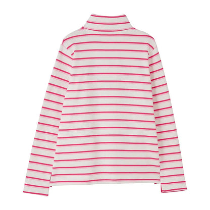Lighthouse Ladies Haven II Jersey long-sleeved pink-striped turtleneck shirt for women