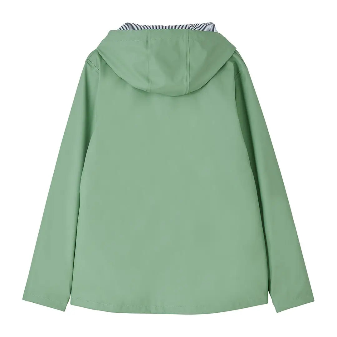 Light green hooded raincoat from Lighthouse Ladies Lucy collection. Perfect for rainy days!