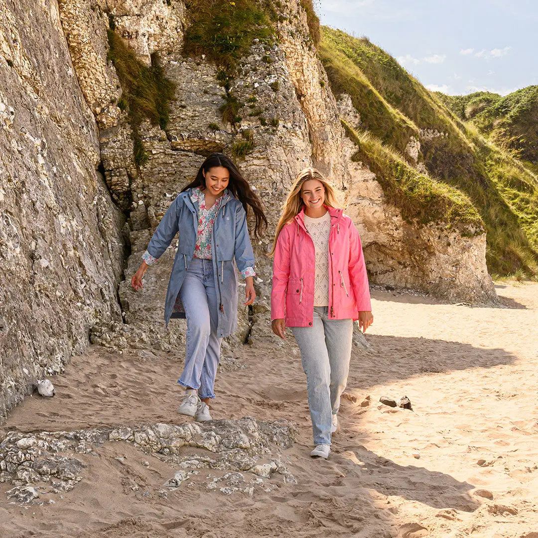 Two women in stylish jackets showcasing the Lighthouse Ladies Pippa Coat