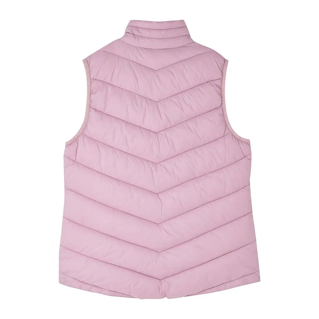 Women’s light pink chevron quilted puffer vest from Lighthouse Laurel Ladies collection