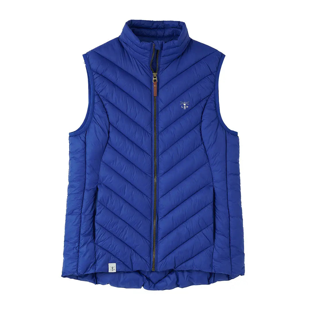 Blue quilted vest from Lighthouse Laurel, perfect for country clothing and hunting adventures