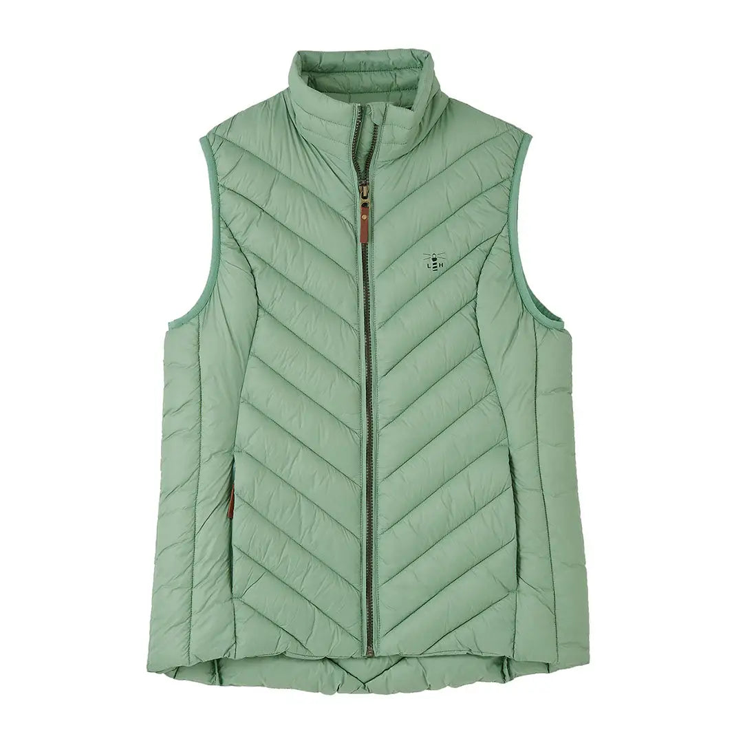 Light green quilted Lighthouse Laurel Gilet for stylish ladies’ outerwear
