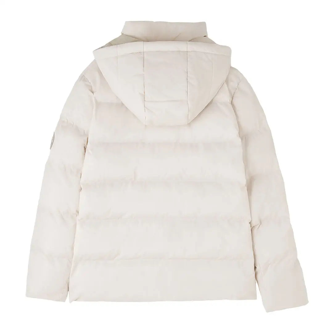 Back view of Lighthouse Margot Ladies Coat in light puffer jacket style with hood