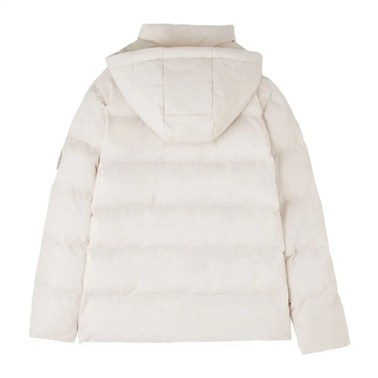 Back view of Lighthouse Margot Ladies Coat in light puffer jacket style with hood