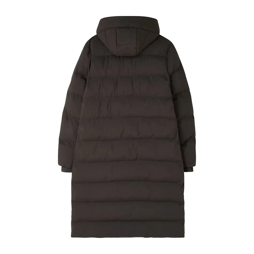 Long dark brown Lighthouse Savannah Coat with hood, perfect savannah coat style