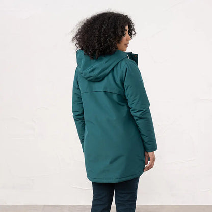 Lighthouse Scarlet Ladies Coat in dark teal, perfect for country clothing and outdoors
