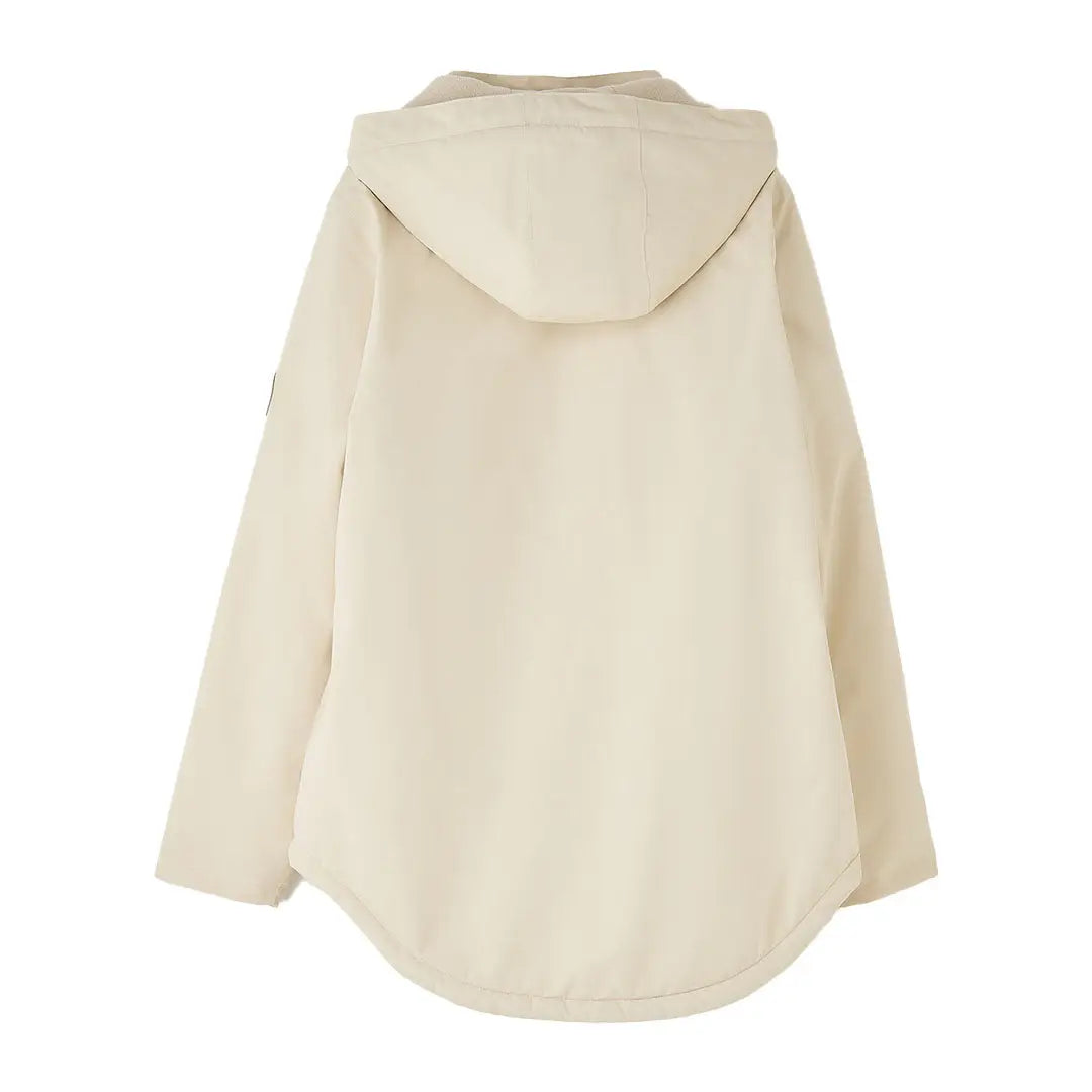 Beige hooded windbreaker jacket from Lighthouse Tess Ladies Coat, perfect for outdoors and country clothing