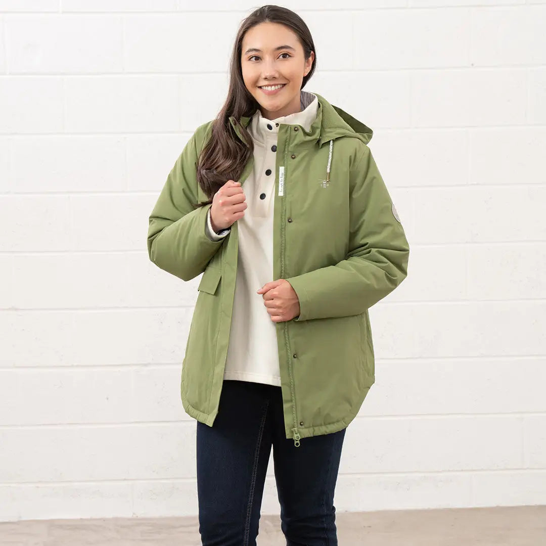 Woman in Lighthouse Tess Ladies Coat, perfect country clothing for hunting outdoors
