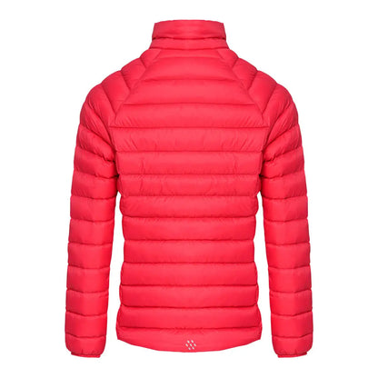 Red quilted puffer jacket with high collar from Mac In A Sac Ladies Synergy collection