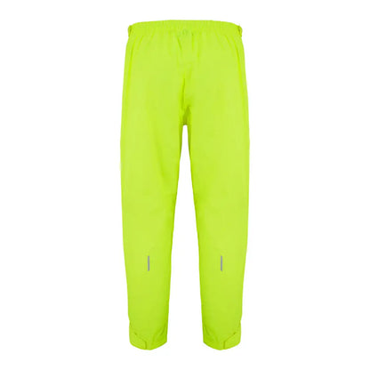Neon yellow Mac In A Sac Origin zip overtrousers with reflective strips for sporty style