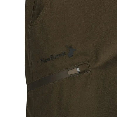 Olive green New Forest Country Sport Trousers with zippered pocket for outdoor adventures