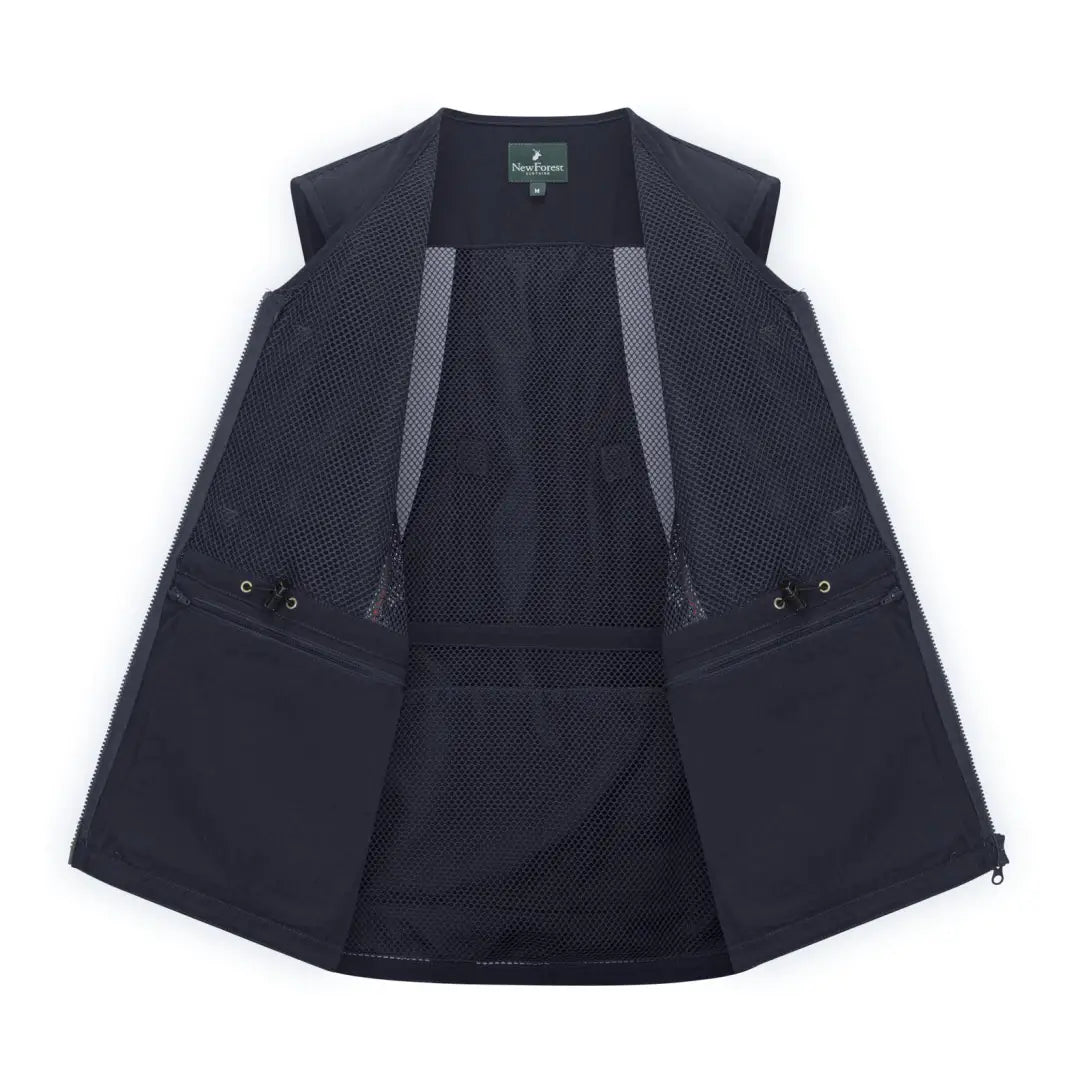 Open dark blue forest dog sports vest for active dogs at New Forest Dog Sports