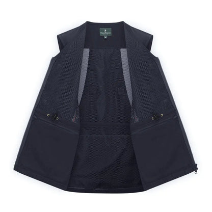 Open dark blue forest dog sports vest for active dogs at New Forest Dog Sports