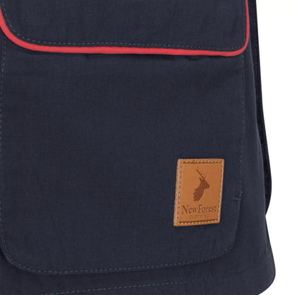 Navy blue Forest Dog Sports vest with red trim for dog sports and outdoor fun