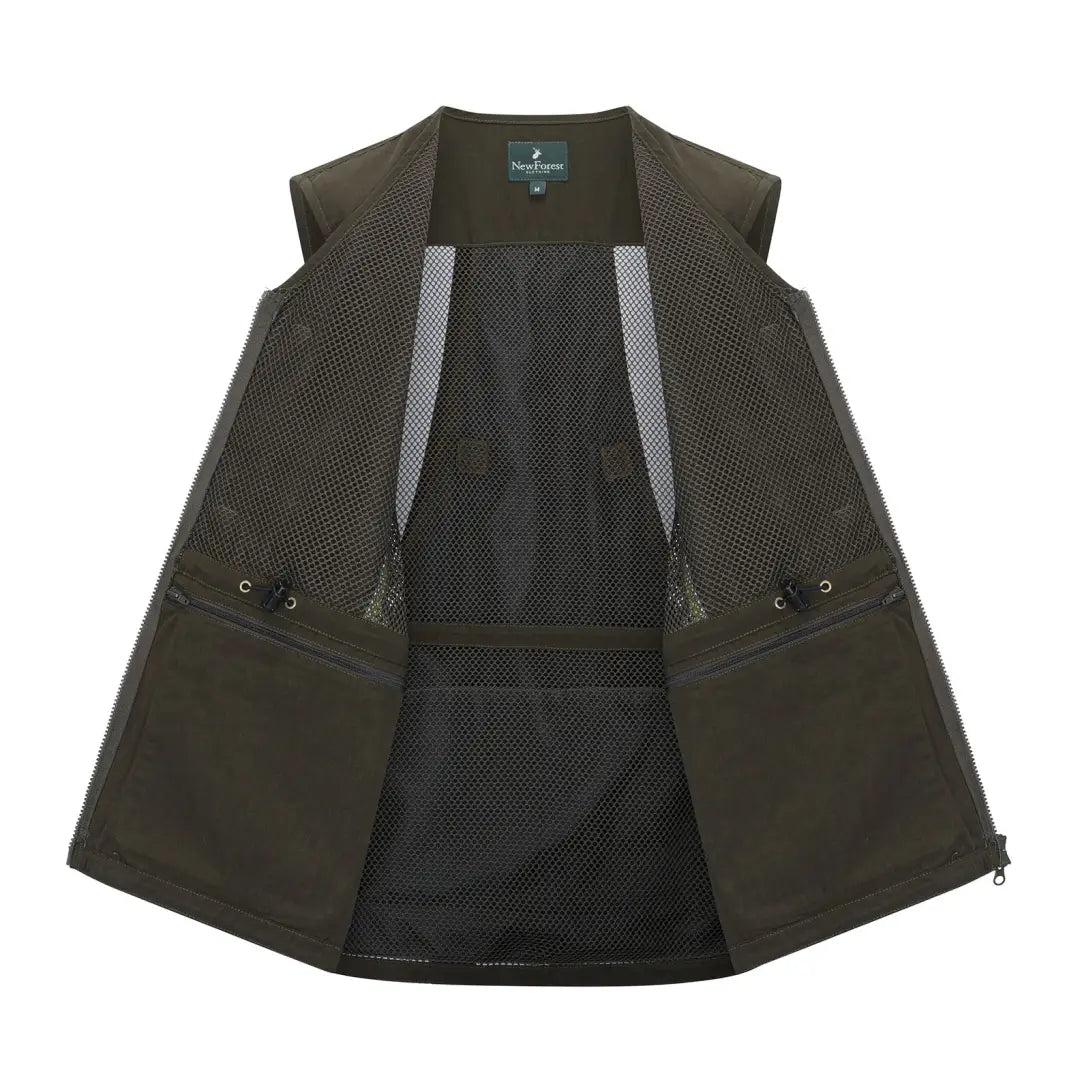 Open olive green forest dog sports vest perfect for active dogs in Forest Dog sports gear