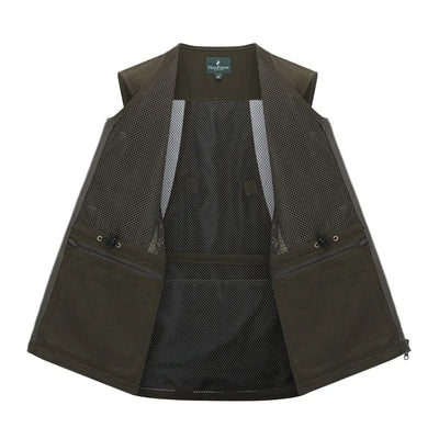 Open olive green forest dog sports vest perfect for active dogs in Forest Dog sports gear