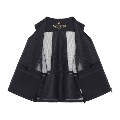 Black mesh New Forest Dog Training Vest II with zippered pockets