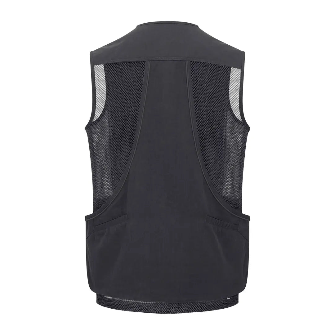 Black mesh-backed New Forest Dog Training Vest II with side pockets
