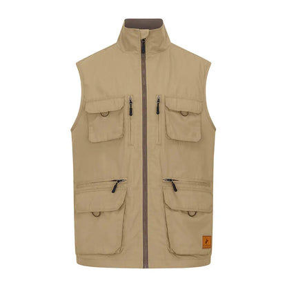 Khaki utility vest from the New Forest Explorer Gilet perfect for adventures