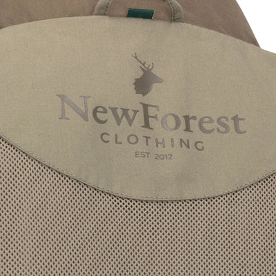 Tan lining with logo from the New Forest Explorer Gilet for outdoor adventures