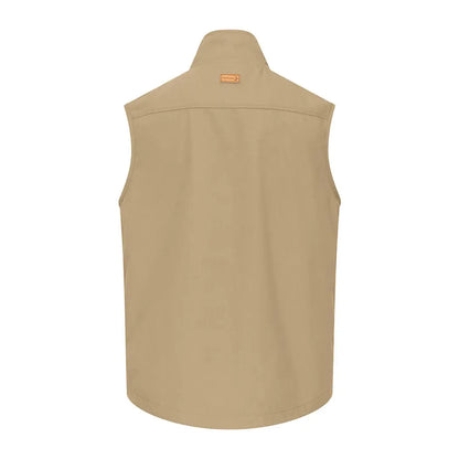 Khaki sleeveless vest from the New Forest Explorer Gilet collection for outdoor adventures