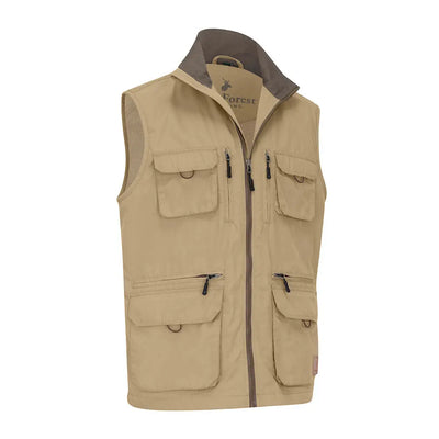 Khaki Forest Explorer Gilet with multiple pockets for ultimate adventure gear