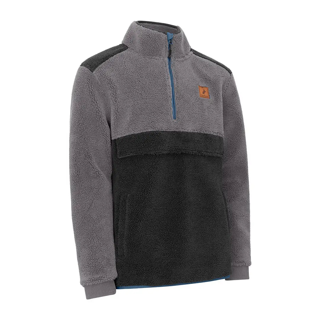 Gray and black New Forest Fox Fibre Pile Fleece perfect for cozy adventures