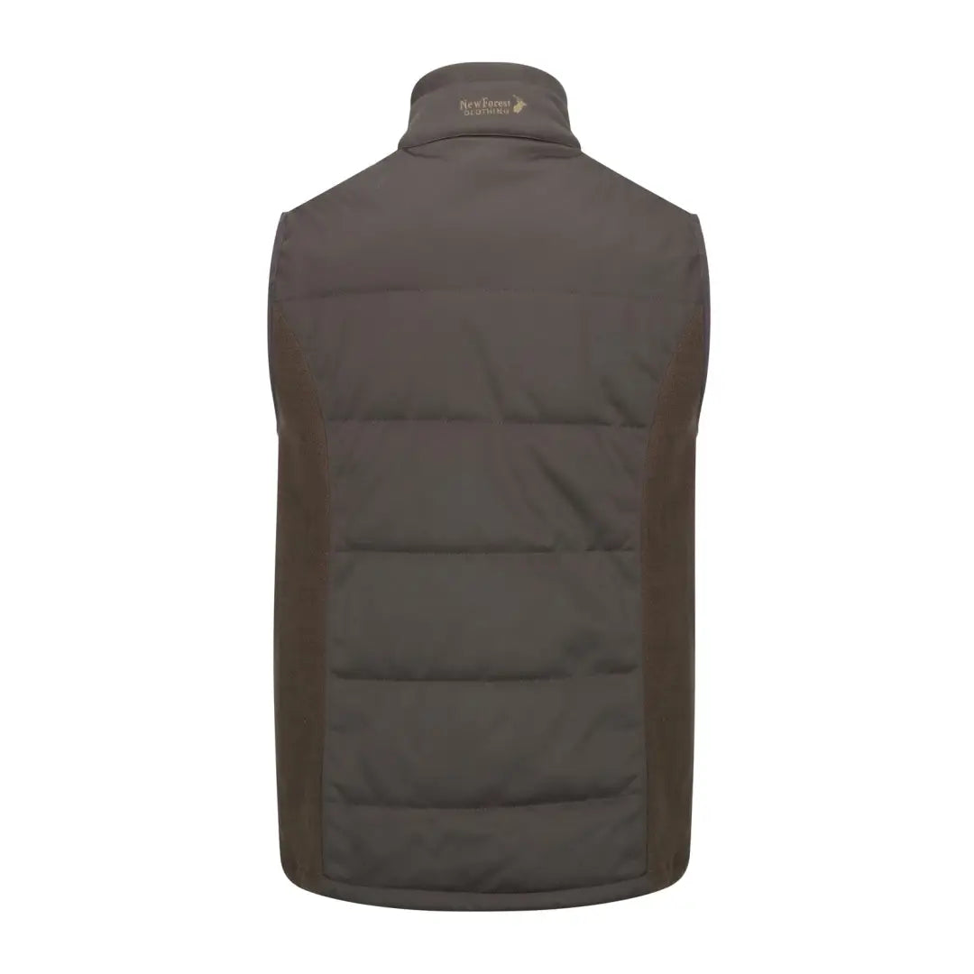 Dark gray quilted vest offers added warmth, perfect for the New Forest Grouse Padded Gilet
