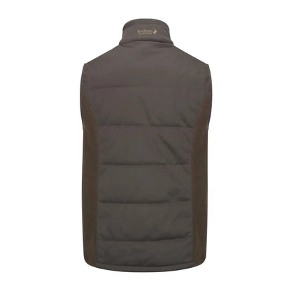 Dark gray quilted vest offers added warmth, perfect for the New Forest Grouse Padded Gilet