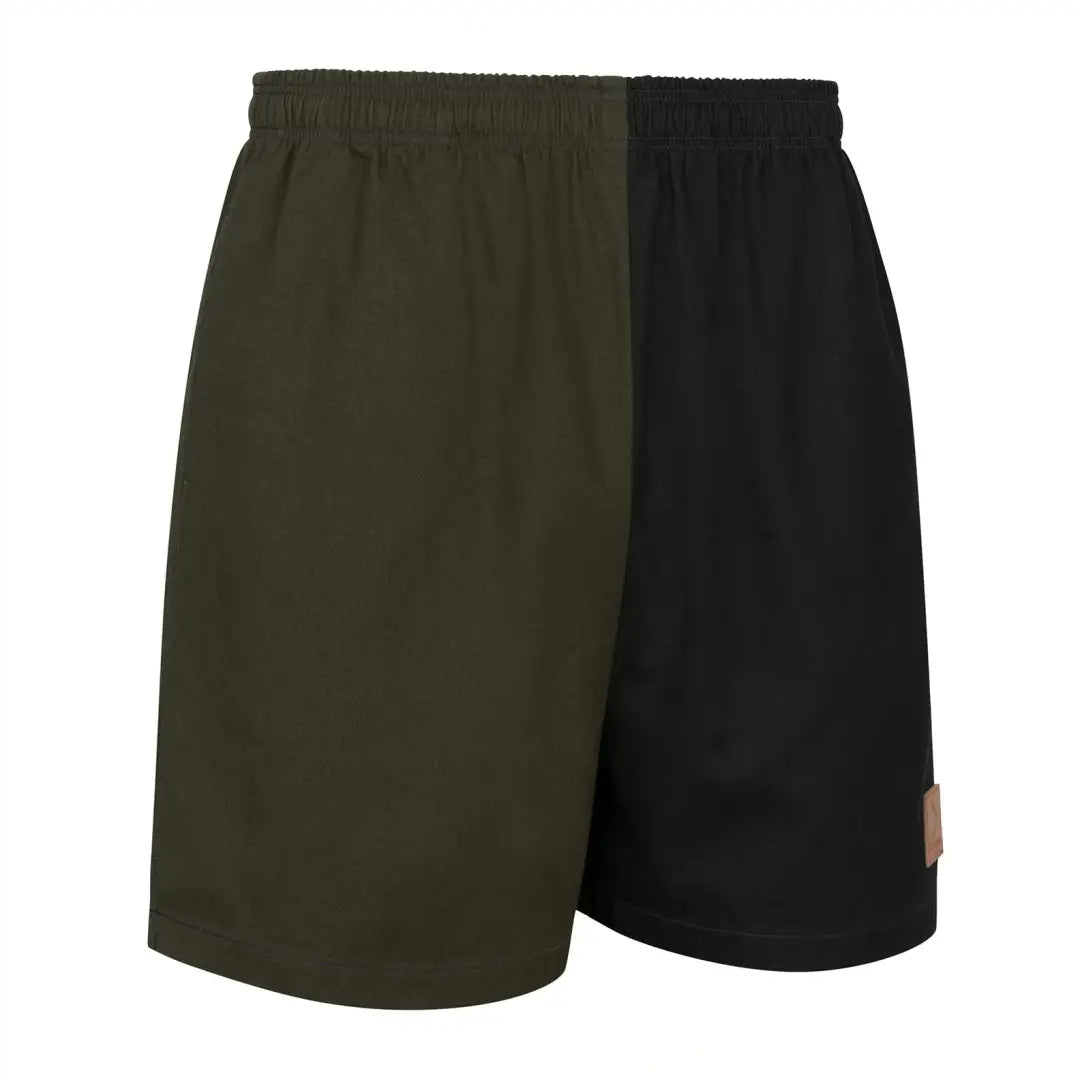 Two-tone rugby shorts perfect for country clothing and hunting adventures