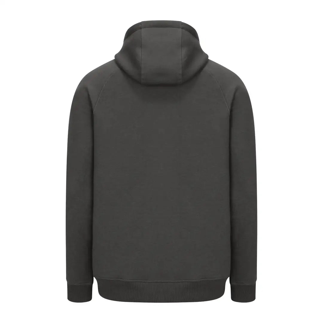 Gray hooded sweatshirt featuring the stylish New Forest Harrier Hoodie design