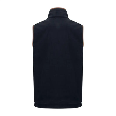 Black sleeveless fleece gilet with high collar from New Forest Heated Fleece Gilet collection