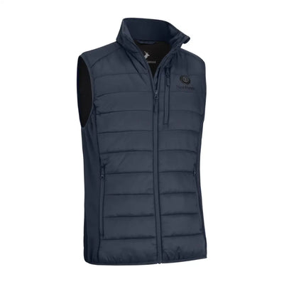 Navy blue quilted vest from the New Forest Heated Gilet for cozy warmth outdoors