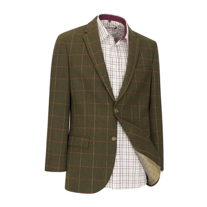 Olive green forest heritage tweed blazer in luxurious materials from New Forest Heritage Tweed collection