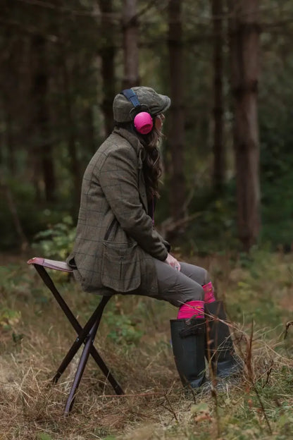 Super stylish ladies in outdoor gear wearing the New Forest Jessica Tweed Field Coat