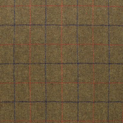 Olive green plaid fabric on New Forest Jessica Tweed Field Coat for super stylish ladies