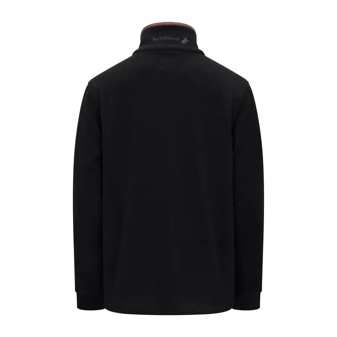 Black long-sleeved shirt from New Forest Knightwood Zip Fleece for stylish country clothing