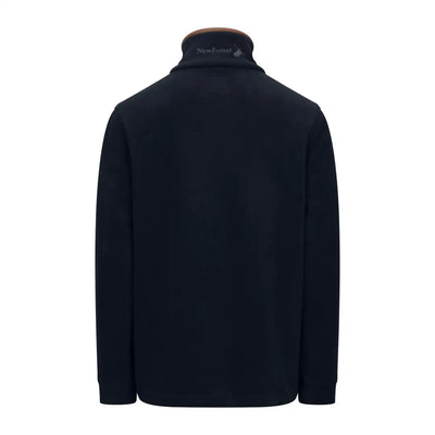 Navy blue turtleneck sweater from the New Forest Knightwood Quarter Zip Fleece collection