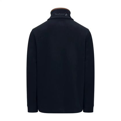 Navy blue turtleneck sweater from the New Forest Knightwood Quarter Zip Fleece collection