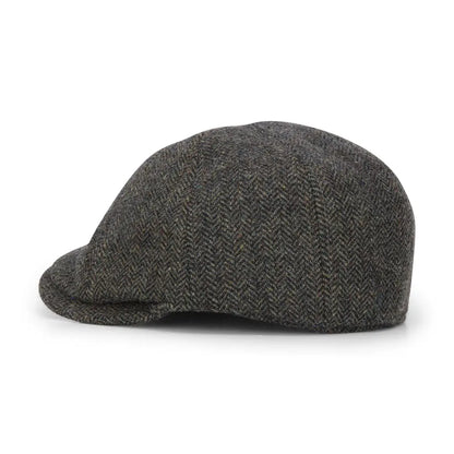 Gray herringbone baker boy hat from New Forest perfect for stylish casual looks