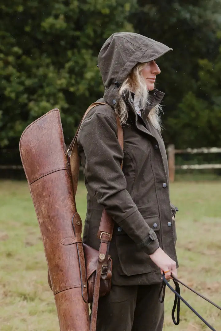 Woman in hunting attire wearing a New Forest Ladies Country Sport Jacket