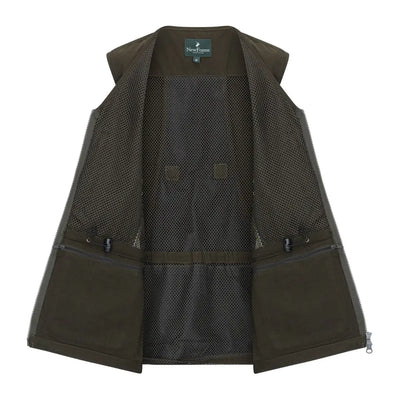 Open olive green dog sports vest from New Forest Ladies Dog Sports Vest collection