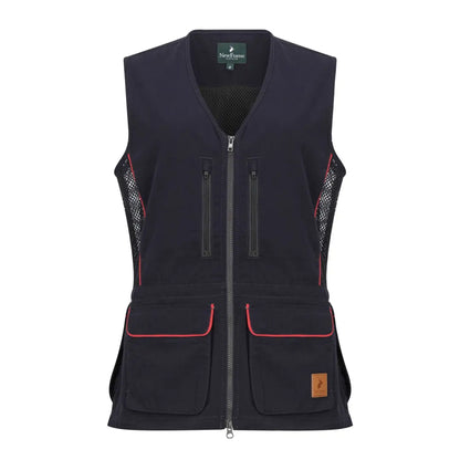 Navy blue New Forest Ladies Dog Training Vest with Red Trim for comfortable training