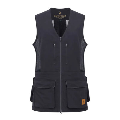 Black New Forest ladies dog training vest with mesh panels and pockets