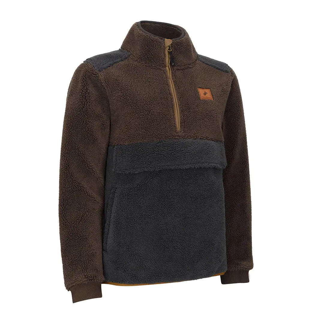 Two-tone New Forest Ladies Fox Fibre Pile Fleece pullover for cozy comfort