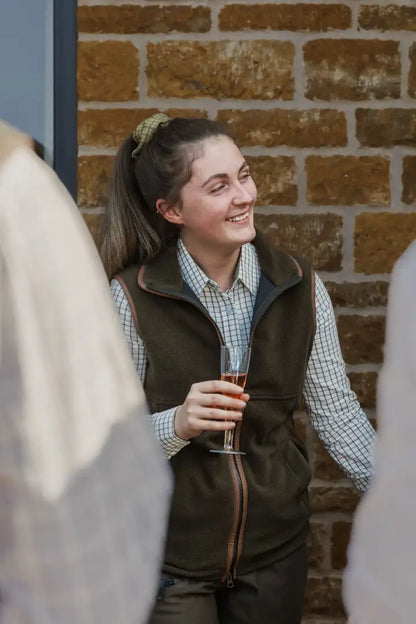 Woman in New Forest Ladies Knightwood Gilet, country clothing for outdoors and hunting