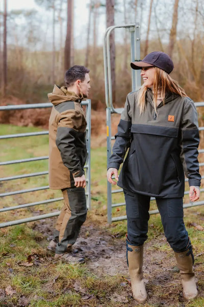 Two-tone outdoor apparel showcasing New Forest Ladies Nightjar Trousers in action